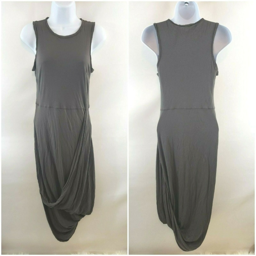 COPY - All Saints High Low Draped Morel Dress Size 6